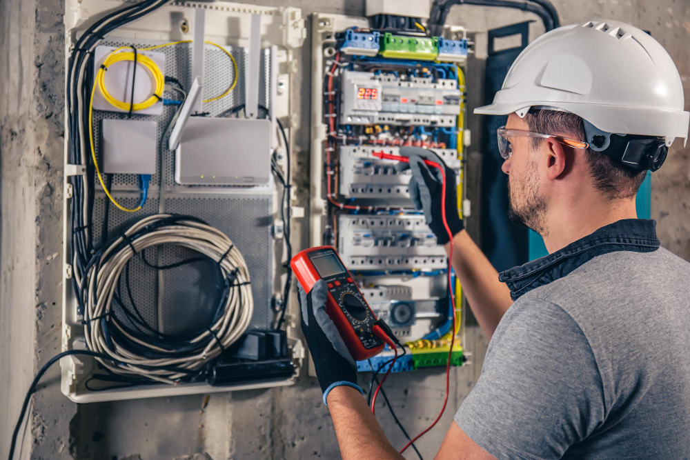 Laundry system installation by Excel Electric Co.