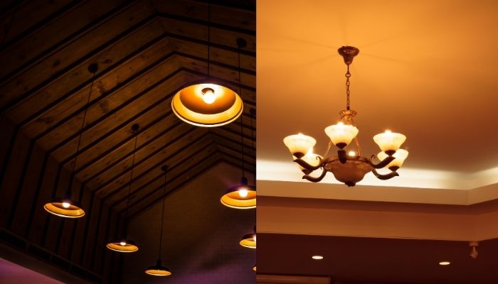 Modern false ceiling and lighting setup by Excel Electric Co.